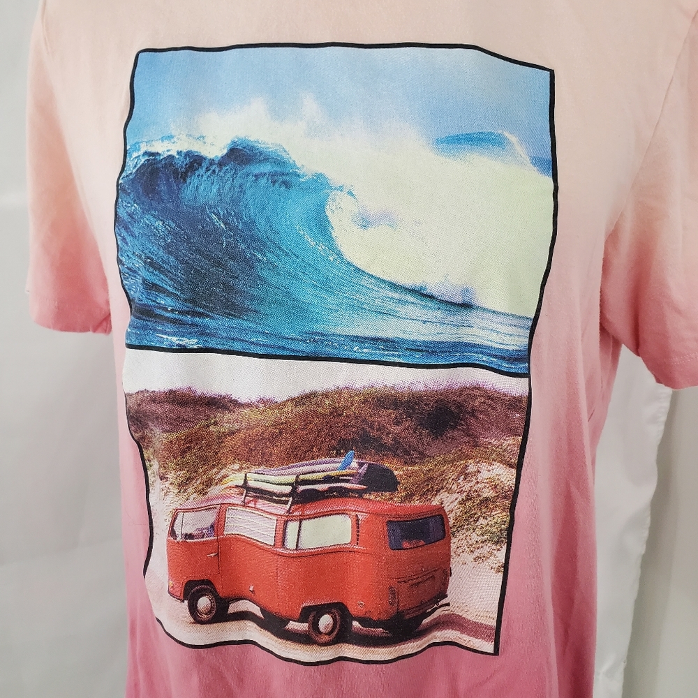 Aeropostale ombre pink surf tee shirt